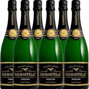6 botellas G.H. Martel Prestige Brut Champagne