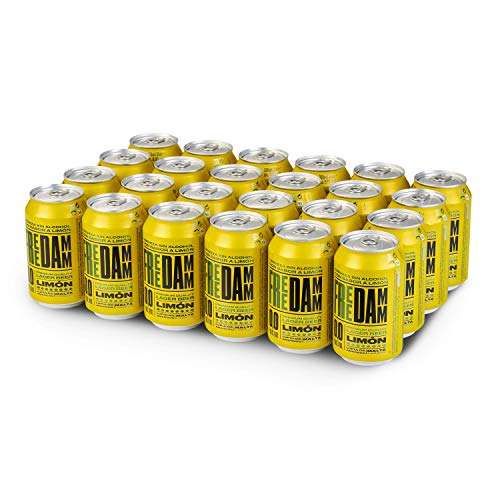 Free Damm Cerveza Limón - Paquete de 24 x 330 ml - Total: 7920 ml [Unidad 0'32€]