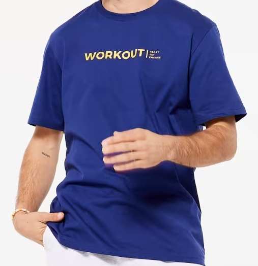 Imagen de Camiseta Fitness Hombre Azul Índi