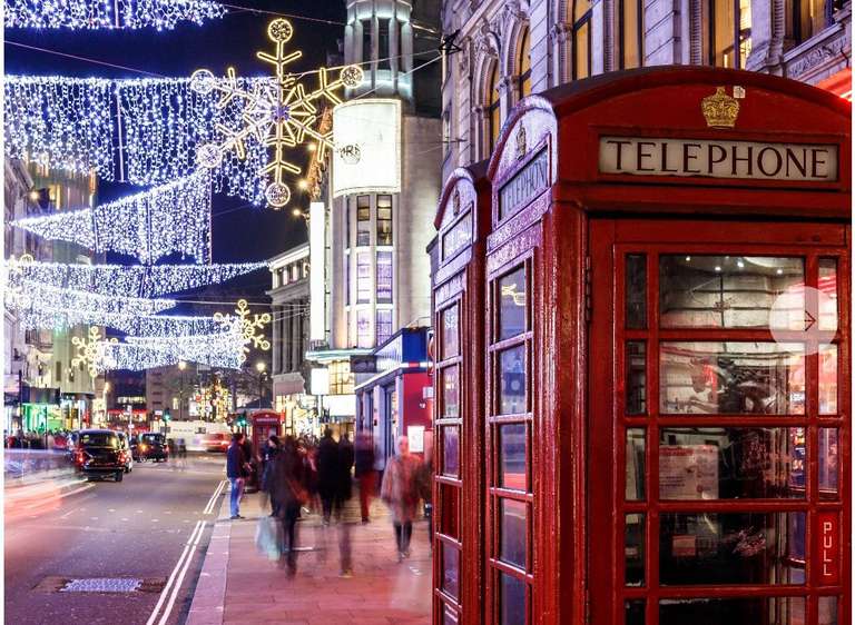 Londres en época navideña 3 noches de hotel 3* con buena ubicación y vuelos incluidos (PxPm2) (Diciembre)