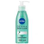 2x NIVEA Derma Skin Clear Gel Limpiador (150 ml), limpiador facial para pieles propensas a imperfecciones con fórmula vegana. 3'28€/ud