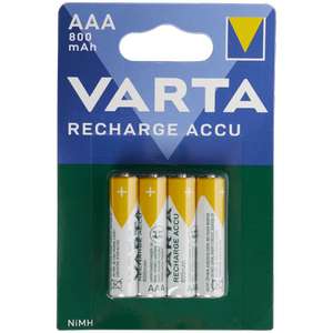 Pilas recargables Varta AAA(2,99€) o AA (3.99€)