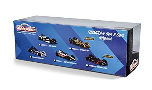 Majorette 212084026 Formula E GEN2 Car - Set de Regalo para Coches de Carreras (5 Unidades, en Caja de Regalo)