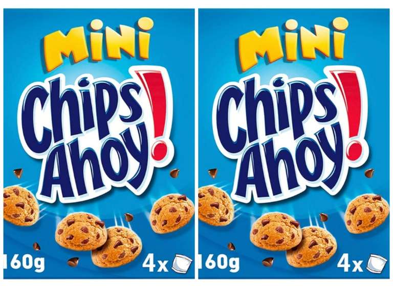 2x Chips Ahoy! Mini Galletas Cookies Americanas con Pepitas de Chocolate 160g. 0'82€/ud