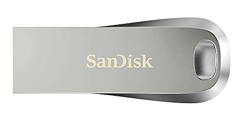 SanDisk Ultra Luxe, Memoria flash USB 3.1 de 256 GB y hasta 150 MB/s de Velocidad, Color Plata