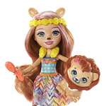 Enchantimals Lacey Lion y Salón de Belleza Muñeca con mascota + Accesorios