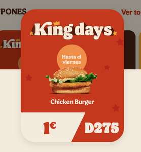 Chicken burger a 1€