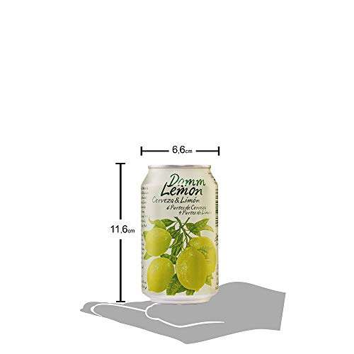 Damm Lemon Cerveza Clara Mediterránea - Pack de 24 x 330 ml, Total: 7920 ml