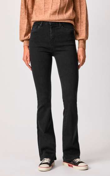 PEPE JEANS. Jeans flare Dion - Negro