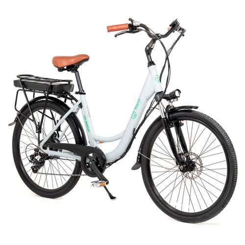 Bicicleta Eléctrica Youin Los Angeles BK2026B Blanca - 250W 36V, Aut.40Km, 25 Km/h, Ruedas 26"