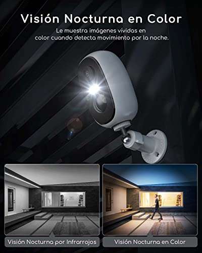 COOAU 2K Camara Vigilancia WiFi Exterior/Interior sin Cables » Chollometro