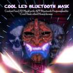 Mascara LED con bluetooth programable 70 modos diferentes
