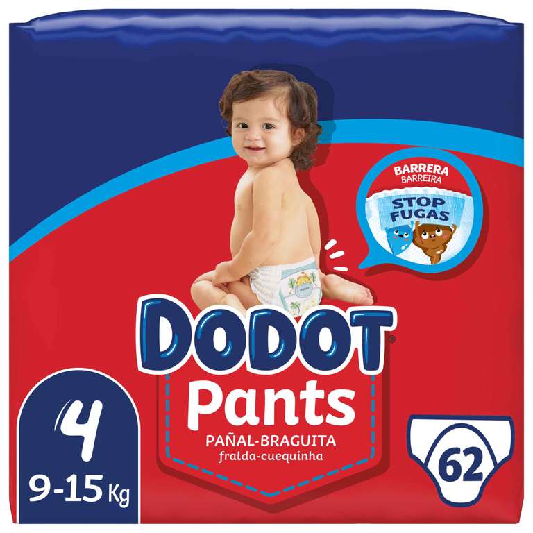 Dodot Pants Pañal-Braguita Pañales Bebé, Talla 4 + Regalo toallitas cuidado total Aqua Plastic Free