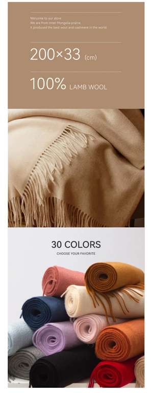 Solidlove-bufanda de lana para mujer (VARIOS COLORES) (EL 1 DE NOVIEMBRE A LAS 10:00)