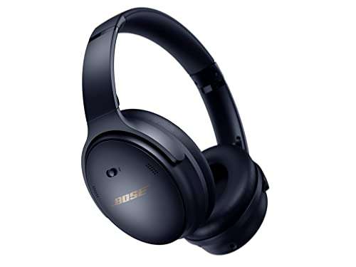 Bose QuietComfort 45 Auriculares inalámbricos Bluetooth con cancelación de Ruido y micrófono para Llamadas, azul noche [Exclusivo de Amazon]