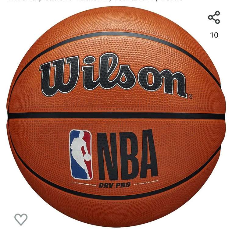 Wilson Pelota de baloncesto NBA DRV PRO DRIP, Exterior, Caucho Tackskin
