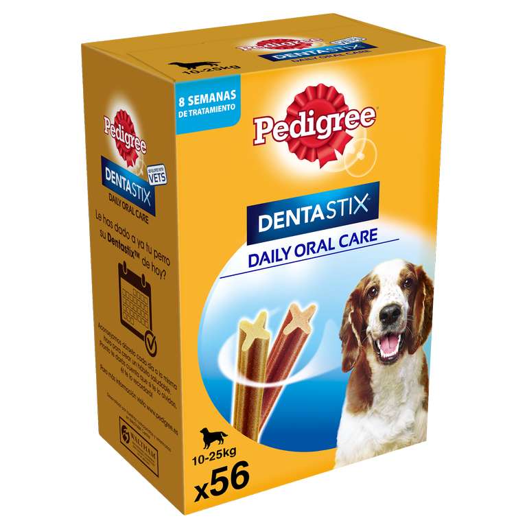 Pedigree Dentastix - Higiene oral perros medianos 1 pack 56ud