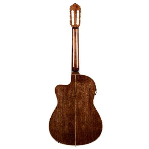 Ortega RCE159SN - Guitarra electroacústica (cedro, tamaño 4/4), color natural incluye bolsa y correa