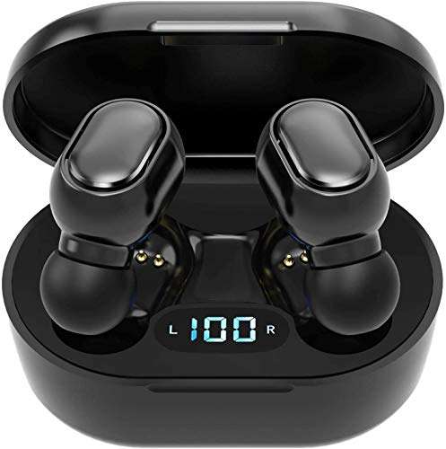Auriculares Inalámbricos Bluetooth 5.0 Micrófono Incorporado, Control Táctil, 40 Horas de Duración，Sonido Estéreo 3D HD