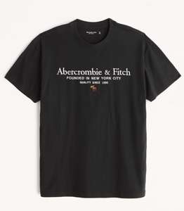 Abercrombie & Fitch :: Camiseta con logo de icono insignia Negra