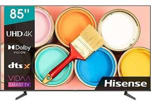 TV LED 85" - Hisense 85A6BG, UHD 4K, HDR10+, Quantum Dot Color, Dolby Vision, Modo Game