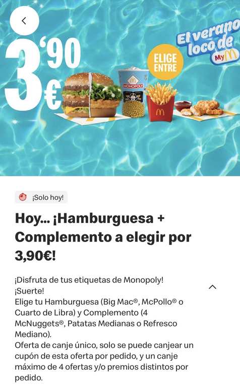 Imagen de Mcdonald’s – Hamburguesa a elegi