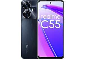 realme C55 - Mediatek Helio G88, 6.72" Full HD+ IPS 90Hz, 8GB RAM+256GB RAM, 5000 mAh, CARGA 33W, GPS, Android 13, Negro/Gold