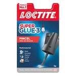 Loctite Super Glue-3 Pincel, pegamento transparente con pincel aplicador, con fuerza instantánea y de fácil uso, 1x5