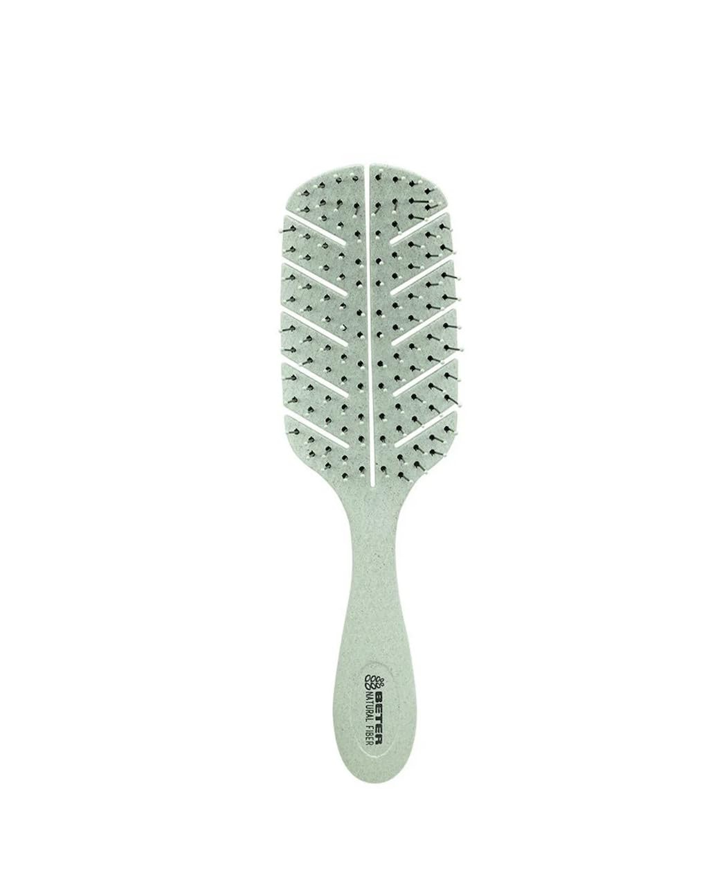 Beter - Cepillo de pelo esqueleto antitirones Natural Fiber hecho a base de fibras de trigo, Cepillo Desenredante Antienredos y Antirotura,