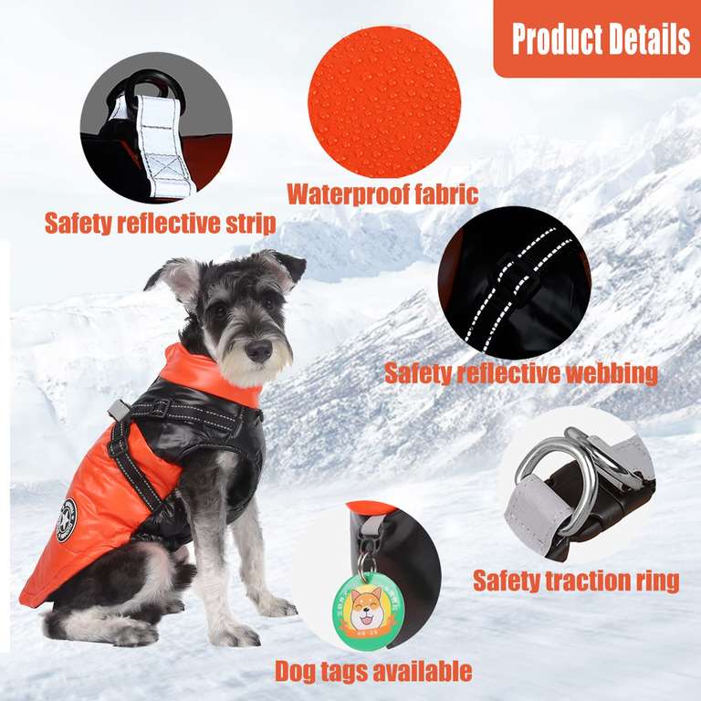 Abrigo Impermeable para Perros (Varias Tallas en Varios Colores)