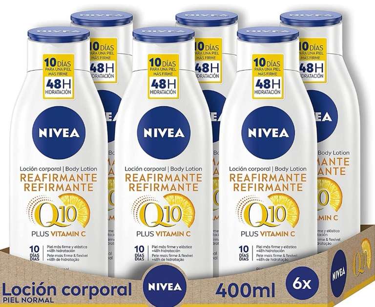 (6 x 400 ml) NIVEA Q10 Plus Vitamina C Loción Reafirmante Corporal (3.25€/Und)