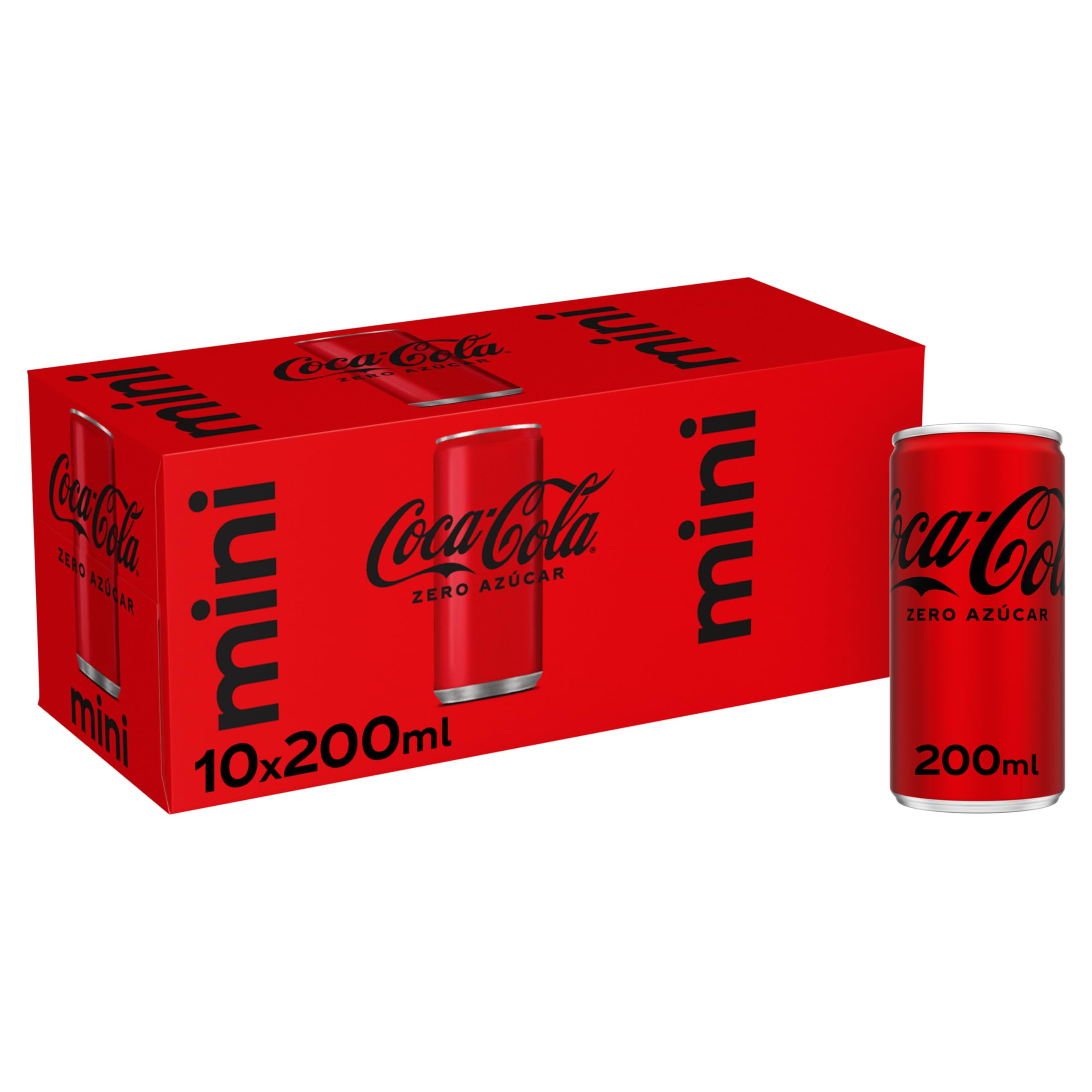 (Recompensa 3,42€) Coca-Cola Zero Azúcar Pack 10 Mini Latas de 200 ml