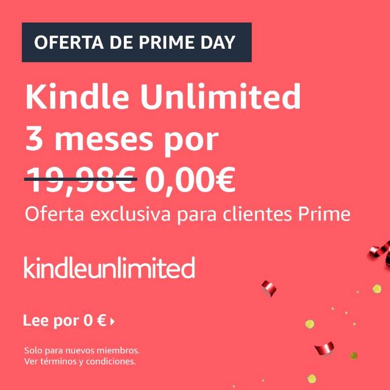 3 Meses GRATIS de Kindle Unlimited / 3 Meses GRATIS Audible