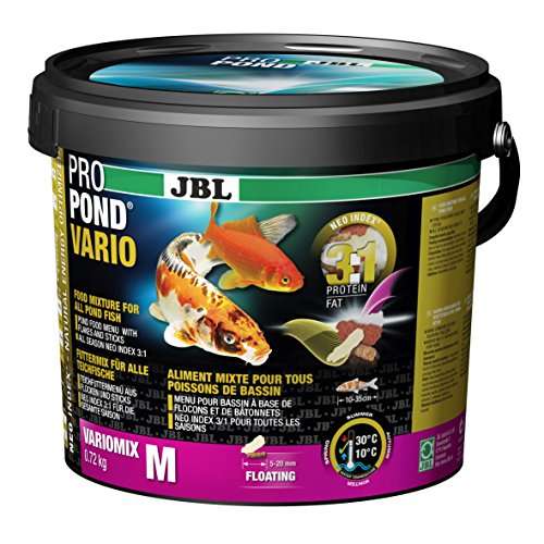 JBL ProPond Vario 0,72 kg: comida para todos los peces de estanque en copos y palos