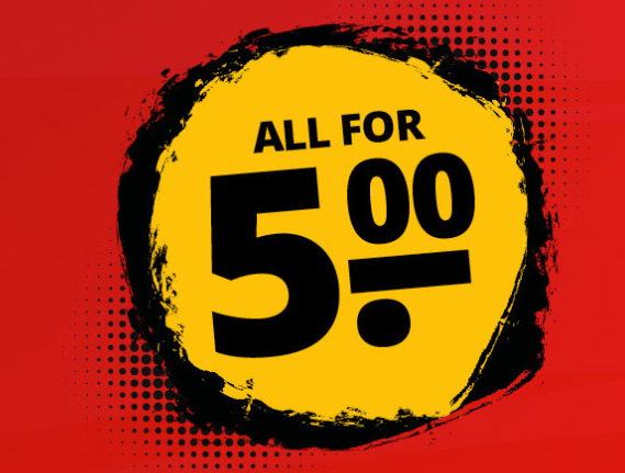 Recopilación de productos desde 5€ hasta 1€ (Productos MARVEL, pokemon, fútbol, relojes, ropa deportiva... y mucho más)