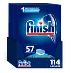 114 pastillas lavavajillas finish Classic + Ambientador + limpiamáquinas (Hay que comprar 3 artículos)