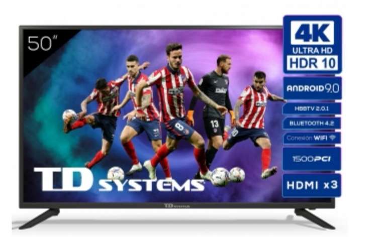 TV LED 127 cm (50") TD Systems K50DLG12US, 4K UHD, Smart TV