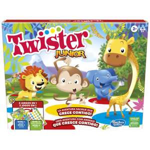 Juego Twister Junior - Aventura con Animales - Tapete de 2 Lados - 2 Juegos en 1