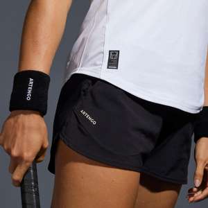 Pantalón corto de tenis mujer Artengo SH Dry 500 negro (XS-S-M-L-XL-XXL)