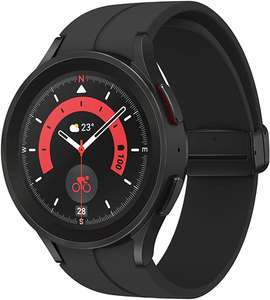Samsung Galaxy Watch5 Pro: Reloj Inteligente, Monitorización Salud, Seguimiento Deportivo, Bluetooth, 45mm, Titanio Negro