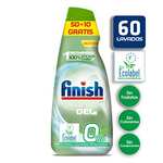Finish Power Gel 0% Detergente Gel Lavavajilla con Certificado Ecológico - 60 Dosis