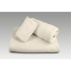 Juego toallas 3 piezas cenefa jacquard rayas algodón 100% 500gr