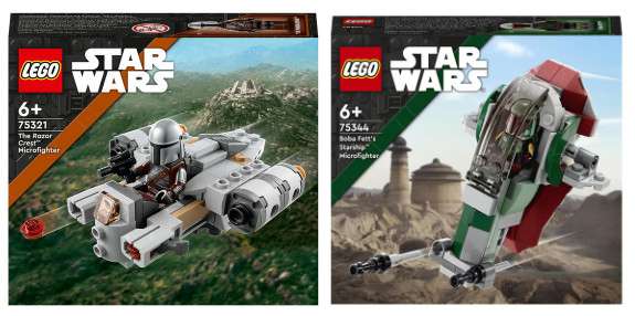 Lego STAR WARS: Microfighter - Nave Estelar de Boba Fett y The Razor Crest (7,99€xunidad)