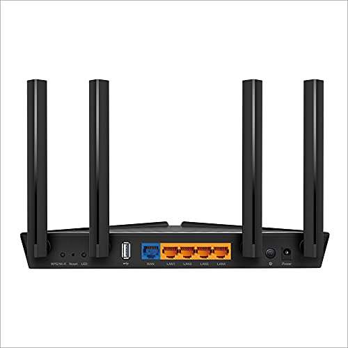TP-Link Archer AX20 - Router WiFi 6 AX1800, 2GHz/5GHz,1xPuertos WAN Gigabit/4xLAN Gigabit, Puerto USB 2.0, 4 antenas, OFDMA, MU-MIMO,