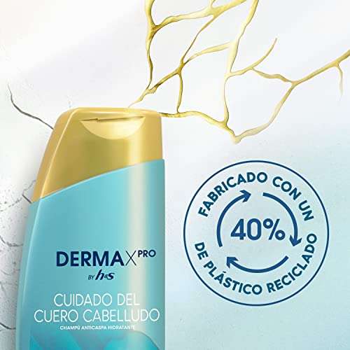 H&S DERMAXPRO Champú Anticaspa Hidratante Cuero Cabelludo Seco – Aloe Activo, Vitamina E Y Leche Coco – 300ml x6 (14.95 € Compra Recurrente)