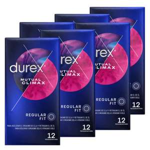 72x Preservativos DUREX MUTUAL CLIMAX + 2 Muestras Lubricante [22,9€ con NEWSLETTER]