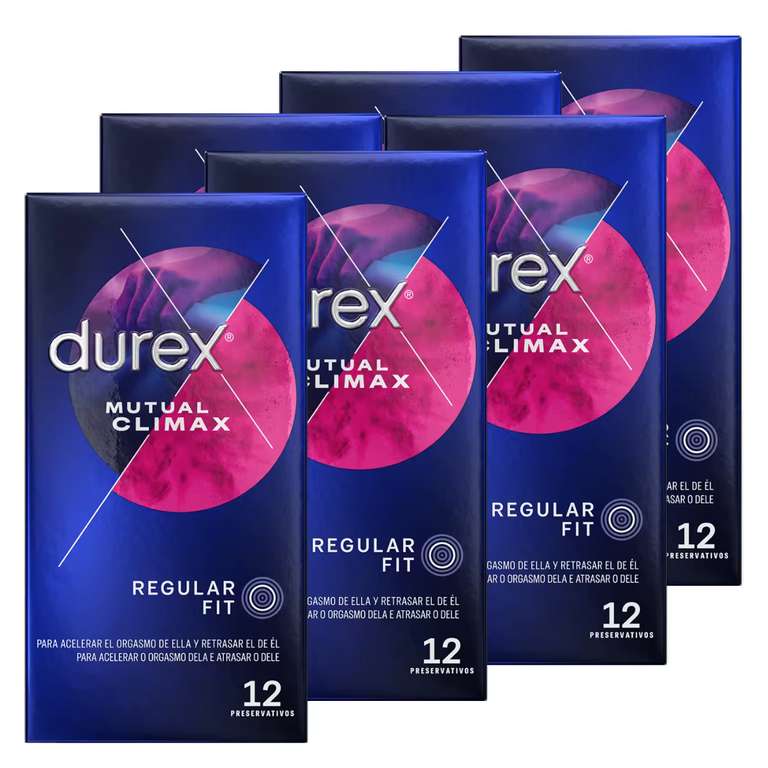 72x Preservativos DUREX MUTUAL CLIMAX + 2 Muestras Lubricante [22,9€ con NEWSLETTER]