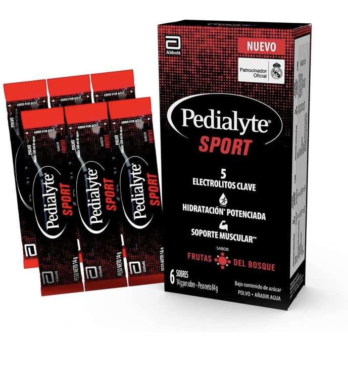 Pedialyte Sport - Bebida con sabor a Frutas del Bosque, Hidratación Potenciada