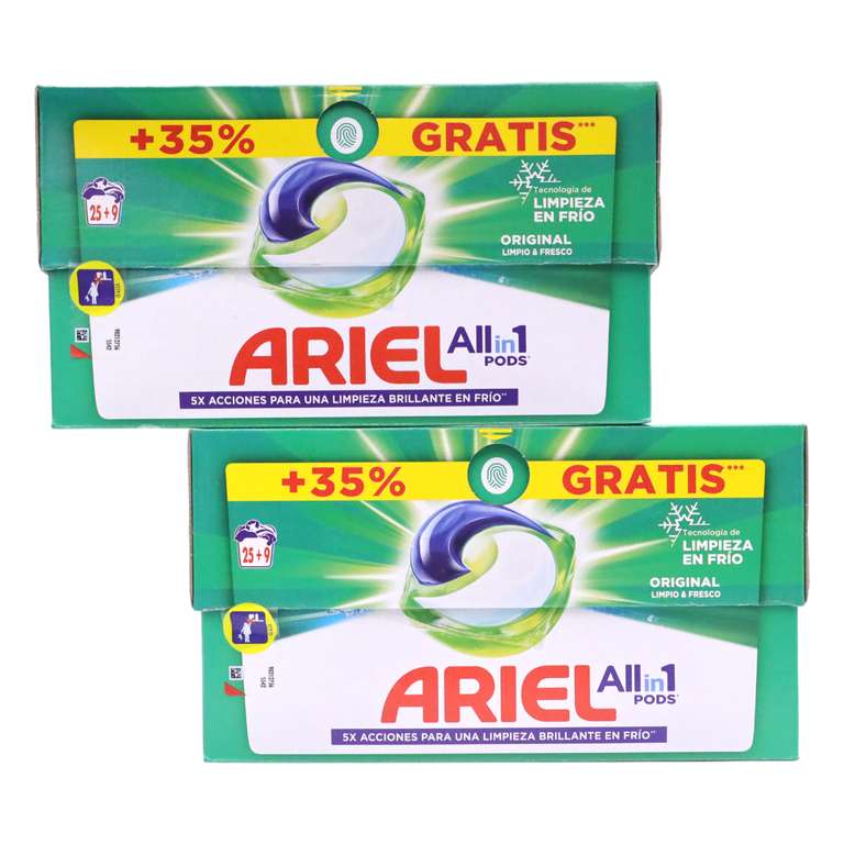 Ariel Detergente 2×25+9