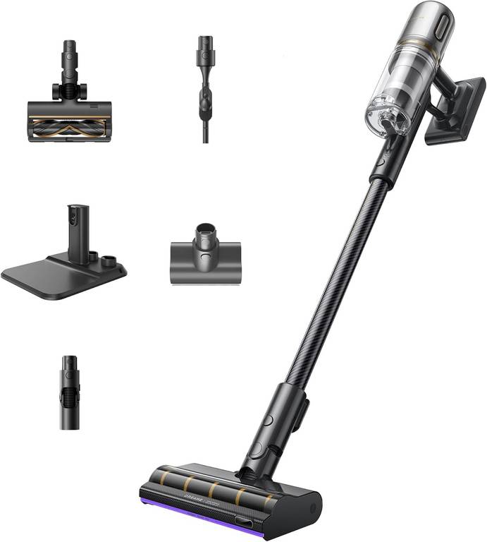dreame V20, Aspirador sin Cable, a 0 mm de Los Bordes, 25 000 PA/210 AW